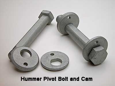 Pivot Bolt and Cams