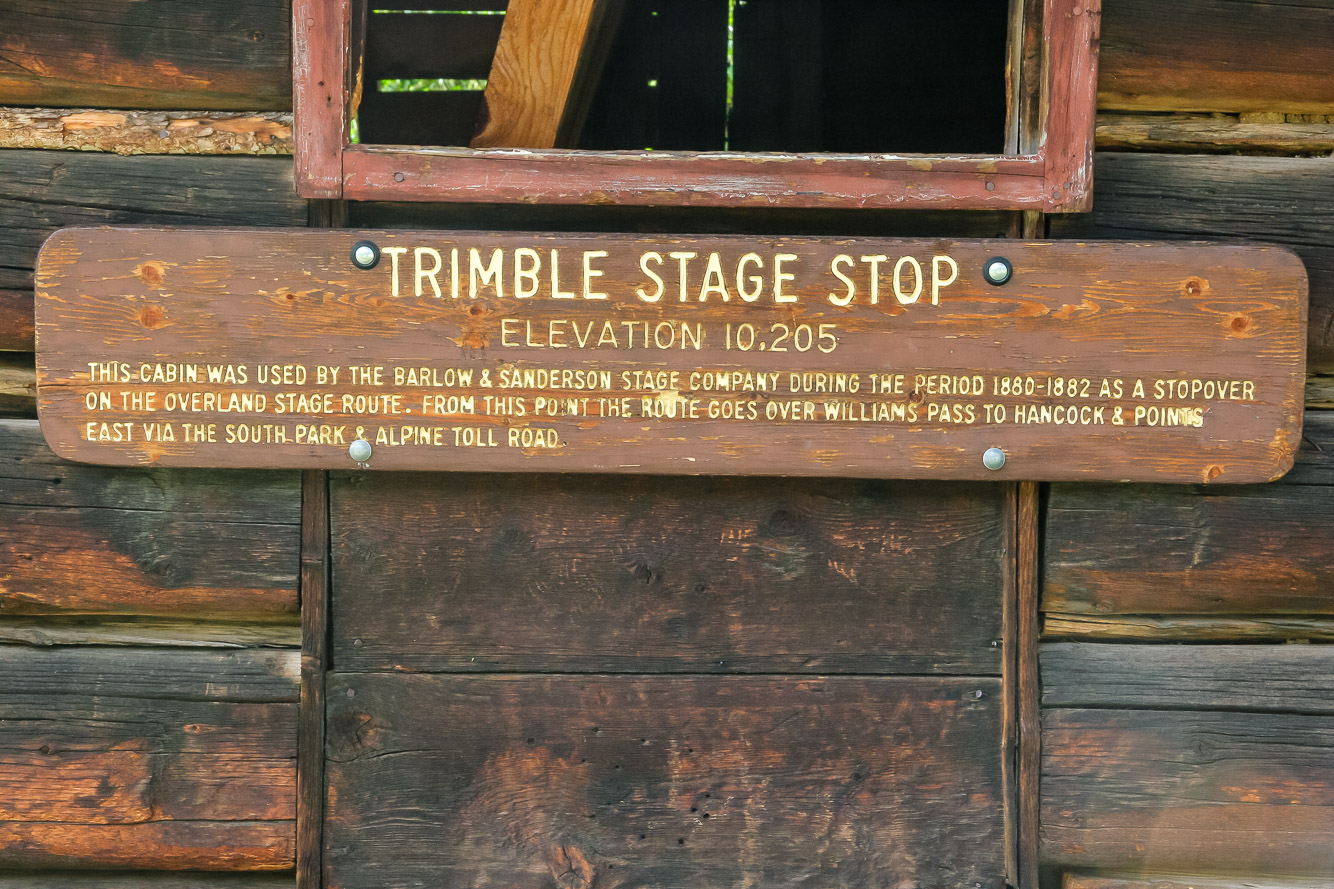 Trimble Stage Stop near Hancock Pass