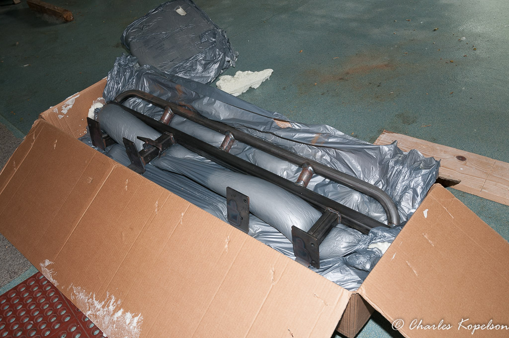These Shrockworks Rock Sliders weigh 46 lbs each