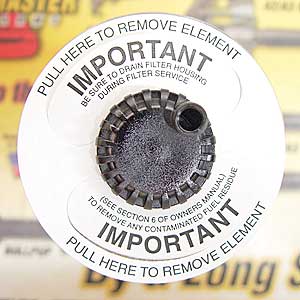 Fuel filter top