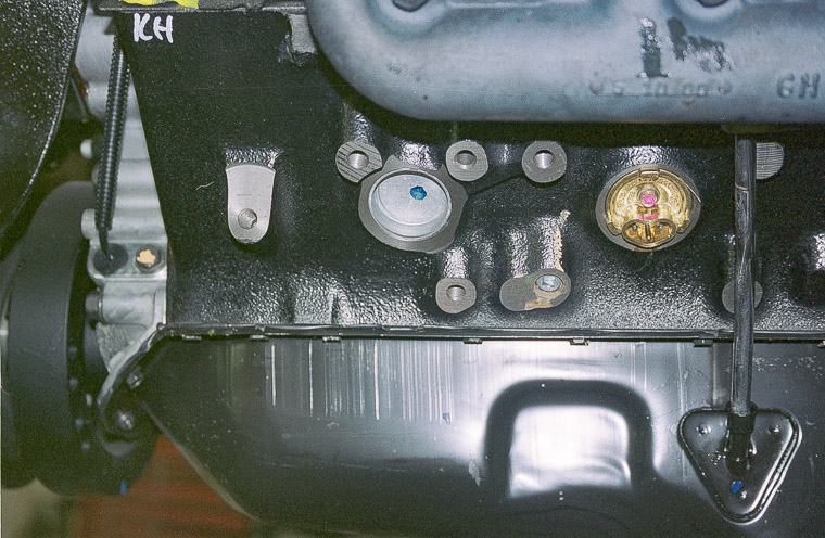 Block heater in the block