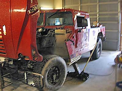Jacked up Truck