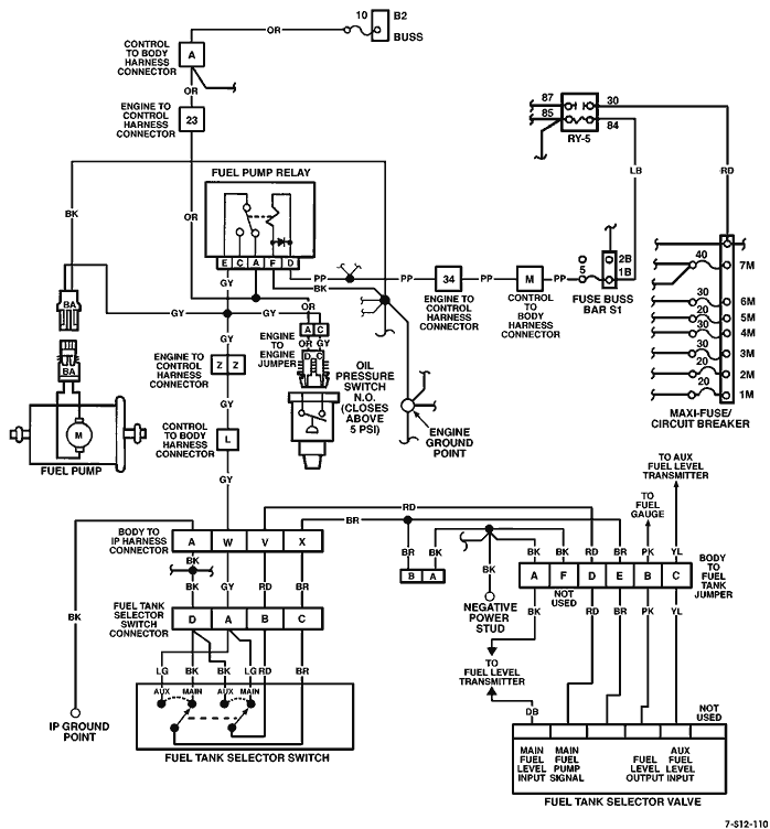 Lift pump circuit