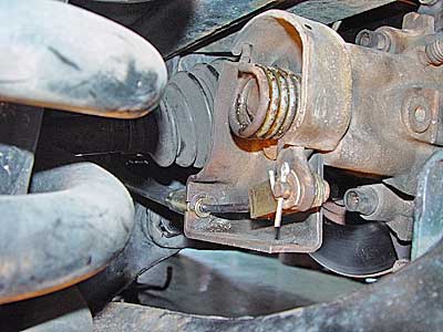 Remove parking brake bracket