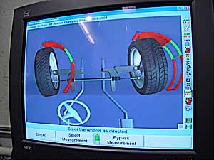 Alignment screen