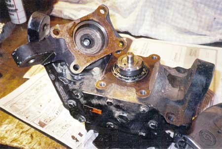 Geared hub with cover off