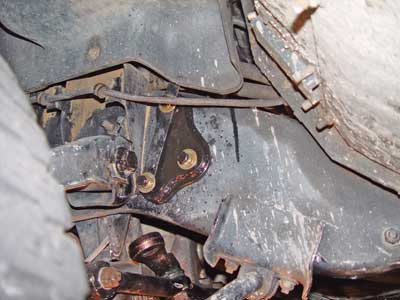 Broken Steering Box Bolt reinforcement plate