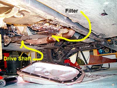 Filter and driveshaft
