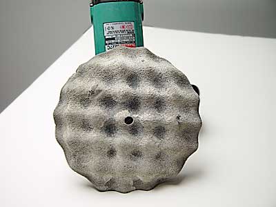 Buffing pad front