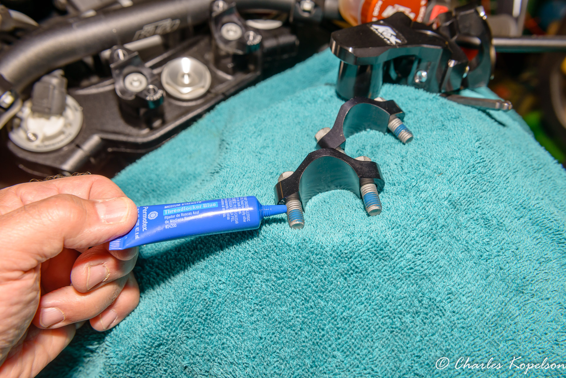 Put some Locktite blue on  the clamp bolts.