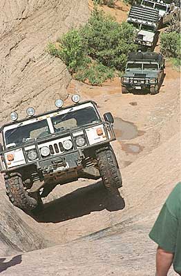 Hummers on the Gates of Hell in Moab UT