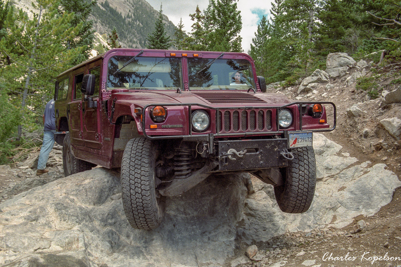 Chuck's 1996 Hummer. The definition of high centered.