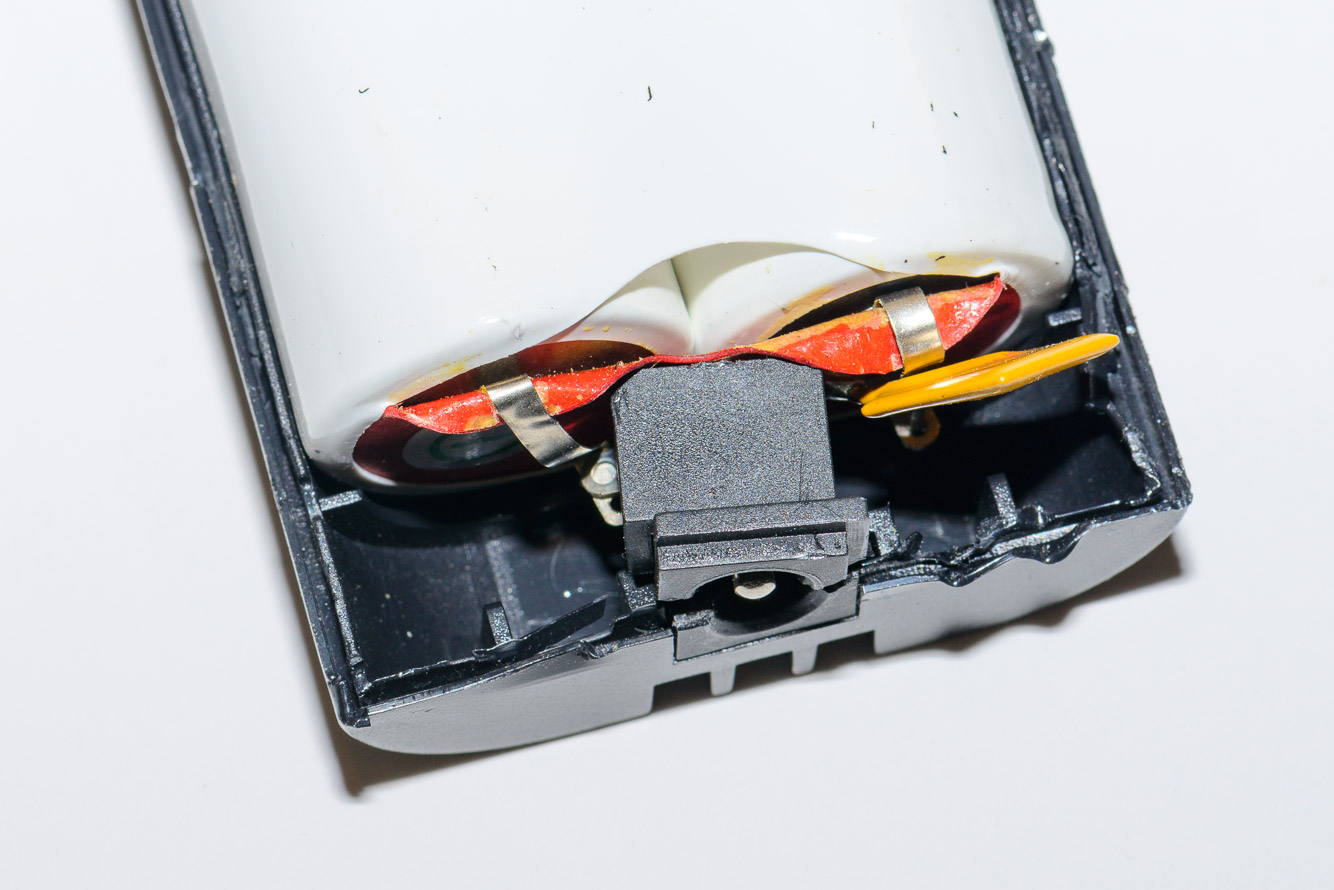 The cracked socket.